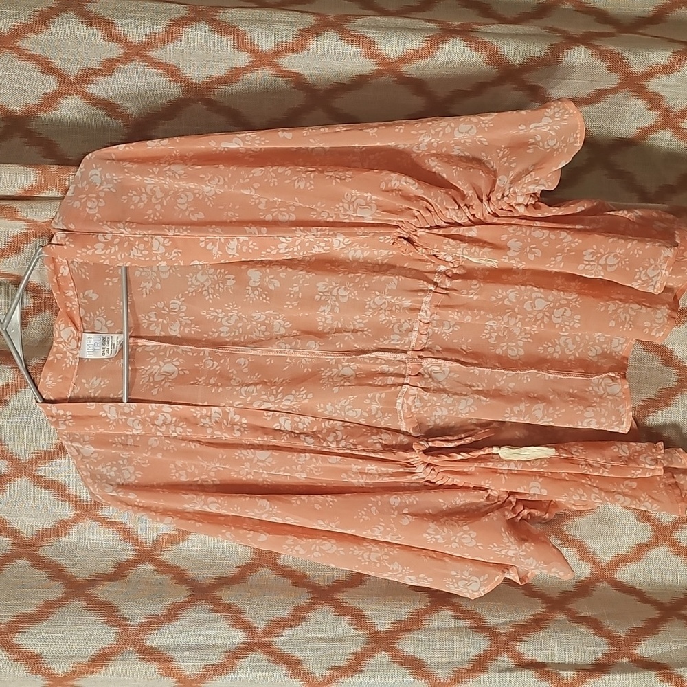 Womens Light Pink Open Cardigan - Picture 1 of 6